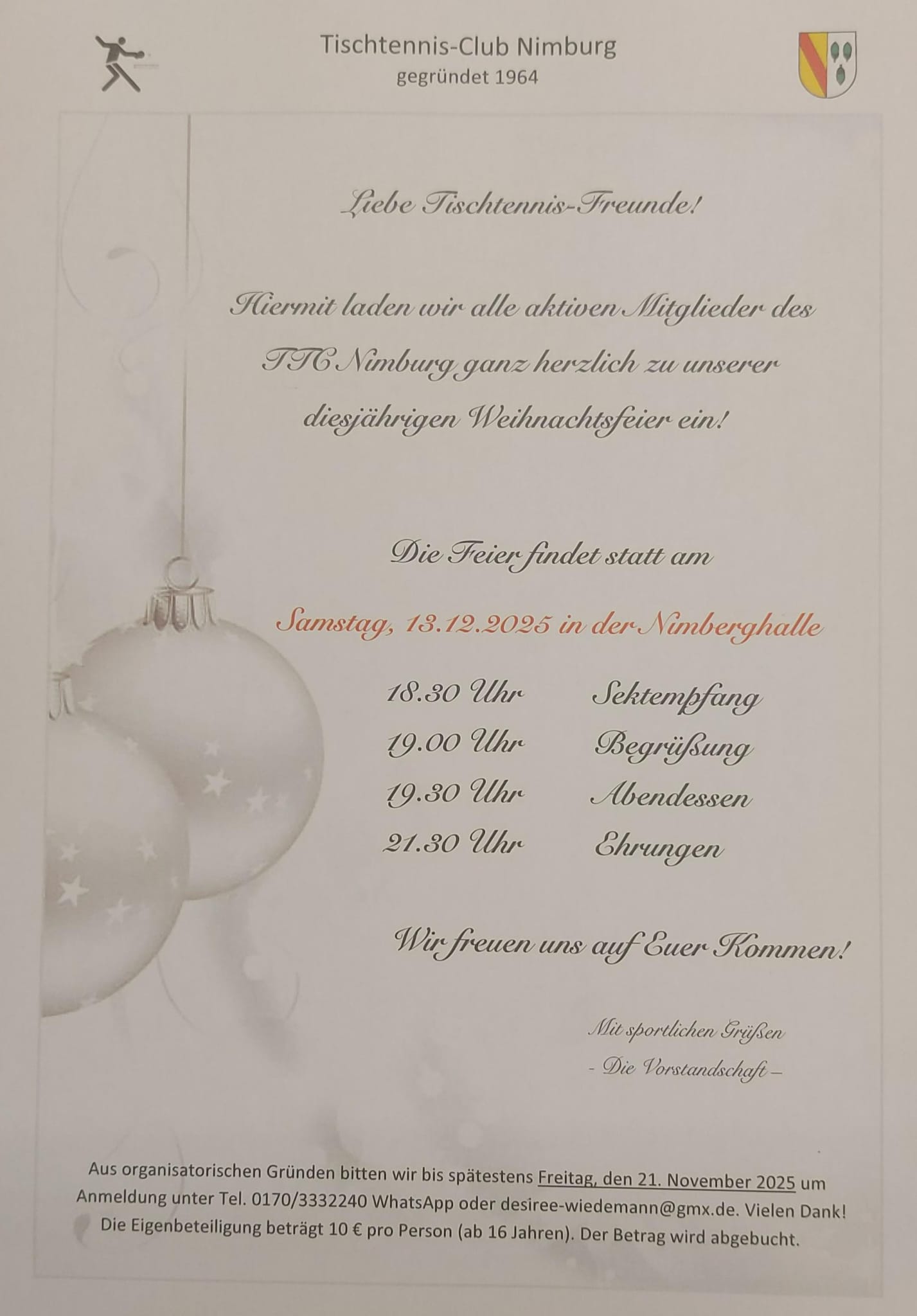 Weihnachtsfeier